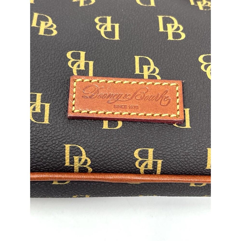 Dooney & Bourke Gretta Large Frame Purse Wallet Kiss Lock BROWN TMORO NWT Logo - Picture 5 of 16